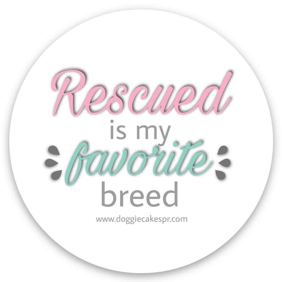 Rescued Is My Favorite Breed Round Sticker