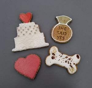 She said YES! dog treats set