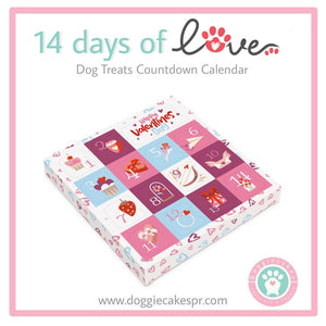 14 days of LOVE! Dog Treats Countdown to Valentine's Calendar