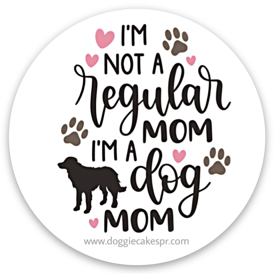 I'm a Dog Mom Round Sticker