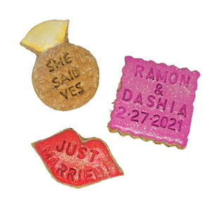 She said YES! dog treats set