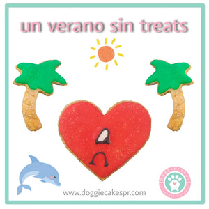"Un verano sin treats" dog cookies set