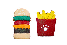 Load image into Gallery viewer, Burger and Fries Dog Treats Set
