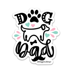 Dog Dad Die Cut Sticker